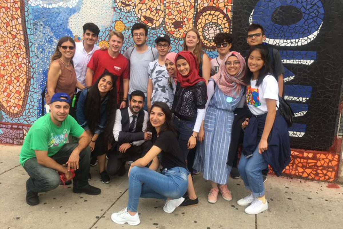 Youth participants visit the Pilsen Murals